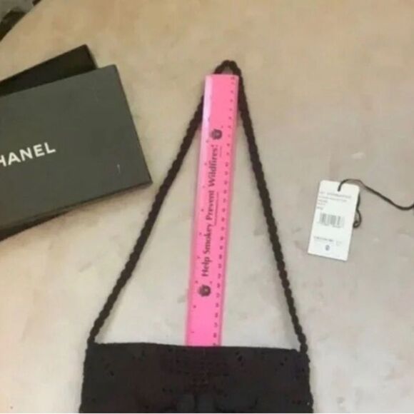 *RARE* CHANEL *Cruise* VTG #OldMoney Crochet Mini Flap Crossbody *Resortwear* - Picture 12 of 12